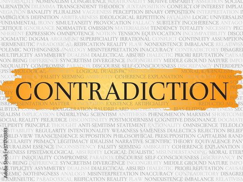 Bild auf Leinwand contradiction