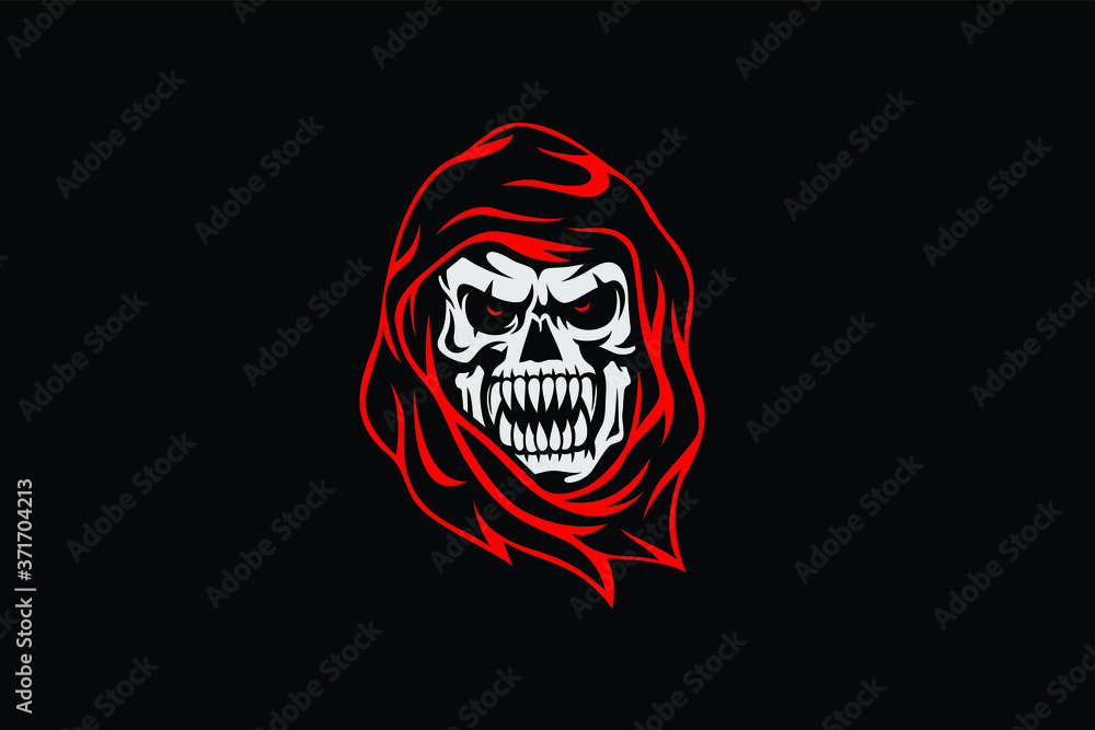 Aggressive Reaper Skull Shows His Teeth