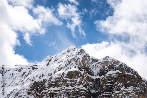 Wallpaper Mural Mountain and Frozen Lake Covered in Snow Torontodigital.ca