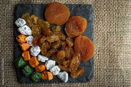 Arabic dried fruit and candy