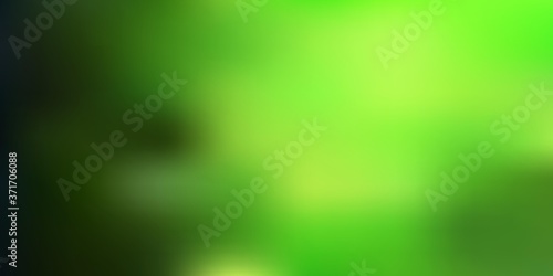 Dark green, yellow vector blur layout.