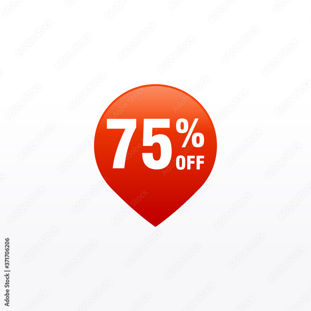 75 discount, Sales Vector badges for Labels, , Stickers, Banners, Tags, Web Stickers, New offer. Discount origami sign banner 75 discount, Sales Vector badges for Labels, , Stickers, Banners, Tags, Web Stickers, New offer. Discount origami sign banner