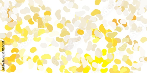 Light orange vector background with random forms.