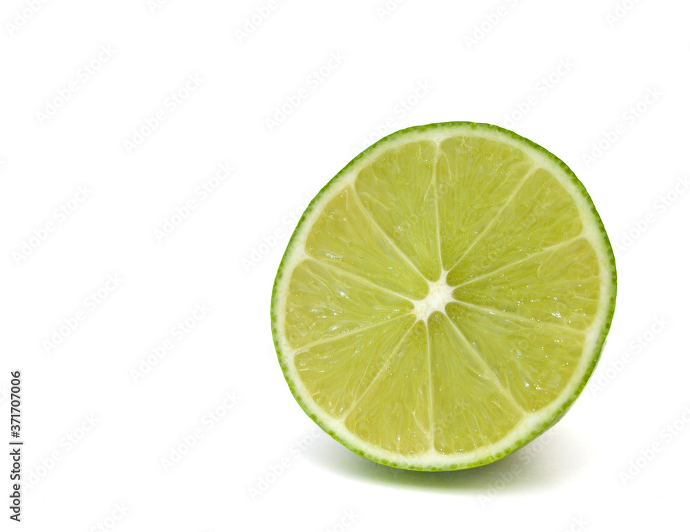 lemon slice on white background lemon slice on white background