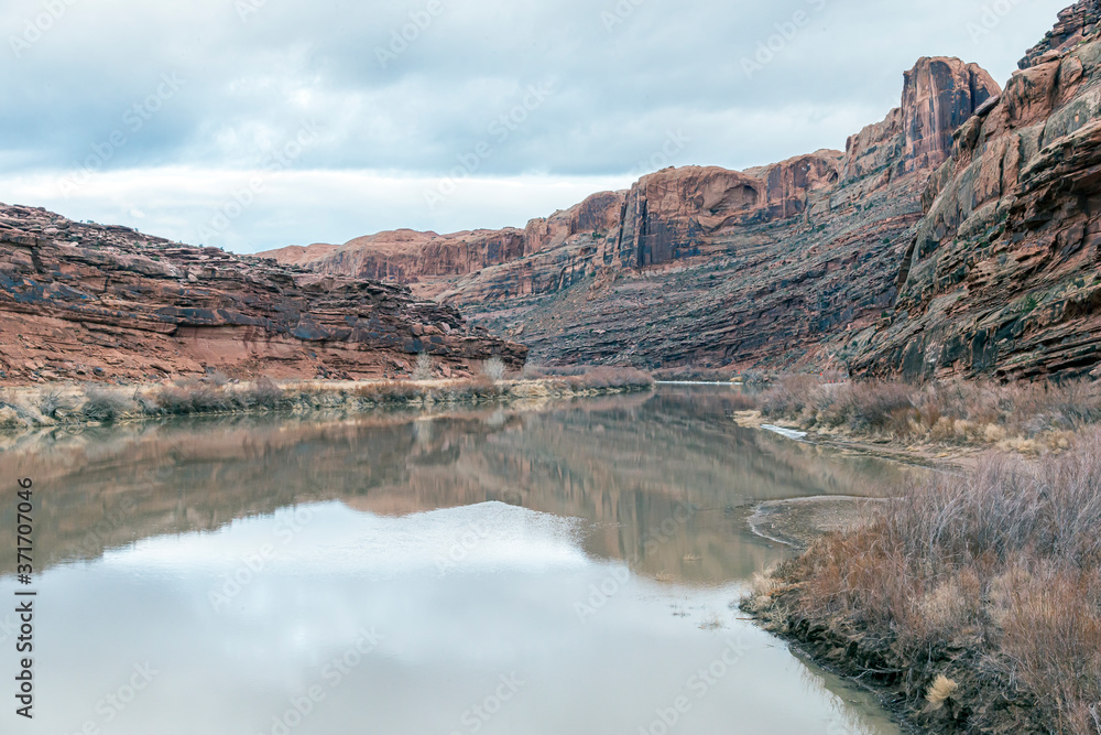 Colorado River East of Route 191 Moab Utah USA