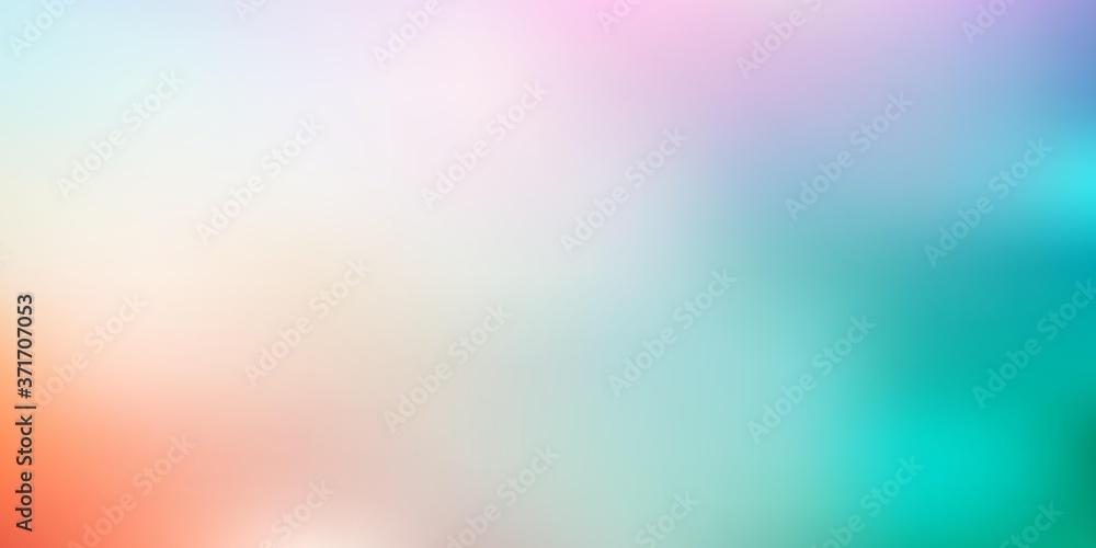 Obraz premium Light green, red vector blur template.