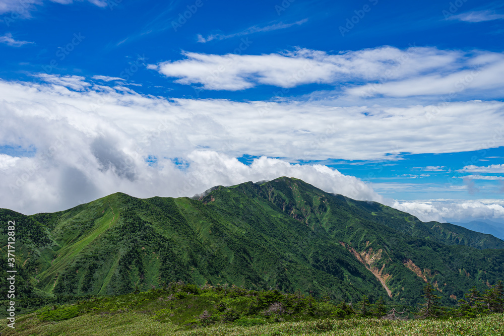 Fototapeta premium 夏の白山登山（日本 - 石川 - 白山）