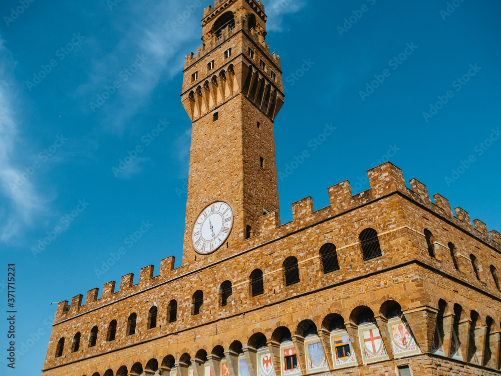 Palazzo Vecchio, the town hall of Florence, Italy