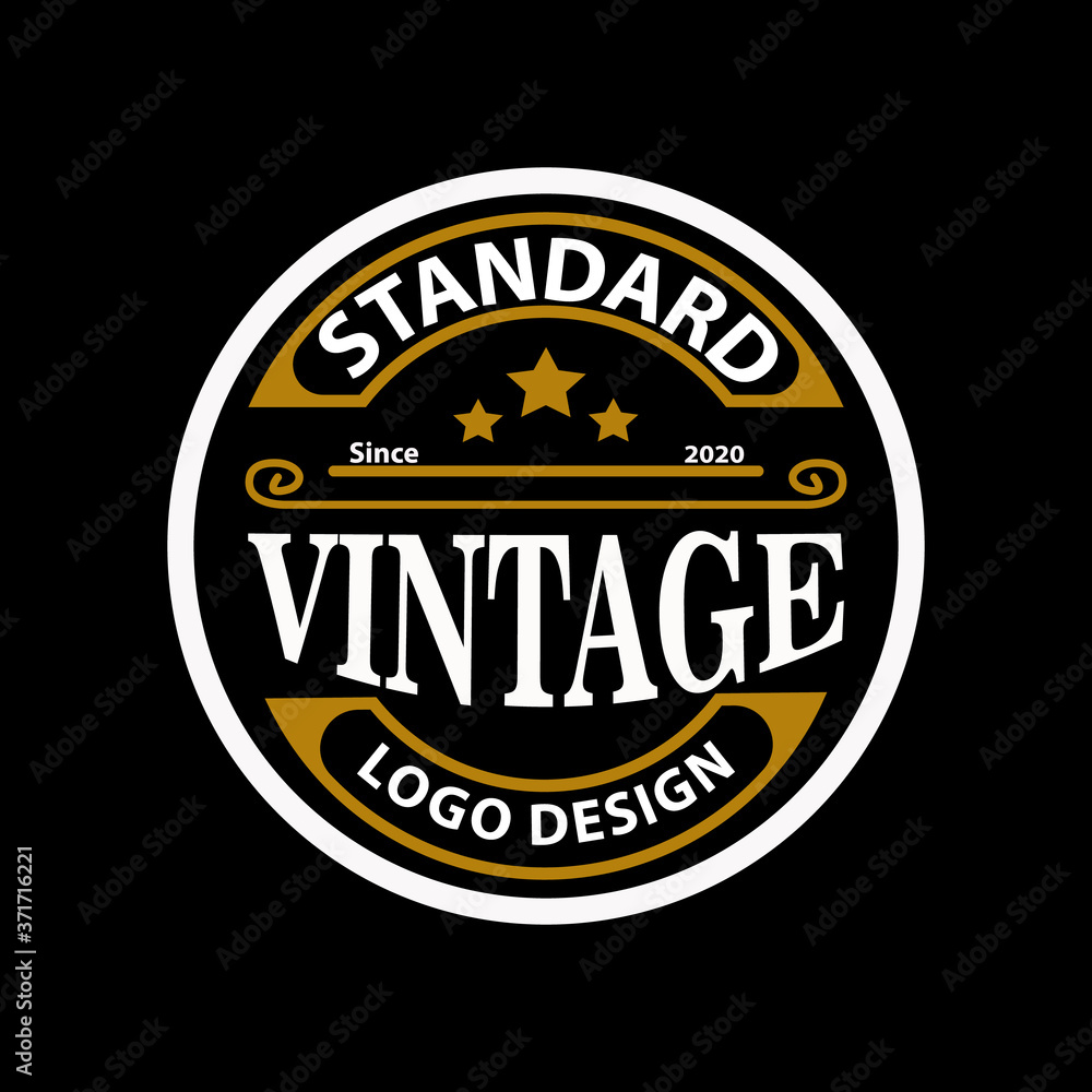 Fototapeta premium vector illustration of a vintage label