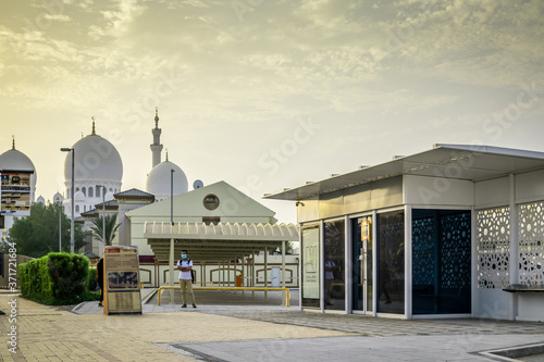 Public transportation bus in UAE.