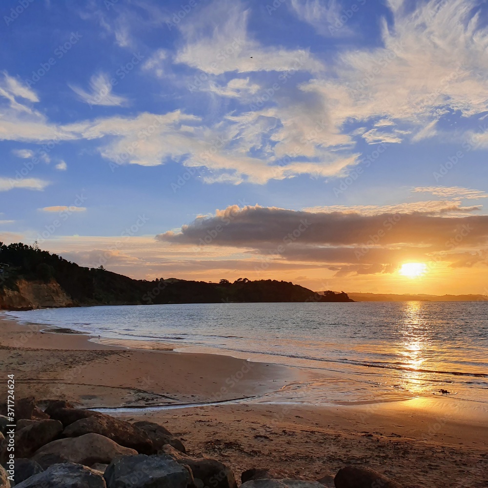 Obraz premium sunset on the beach