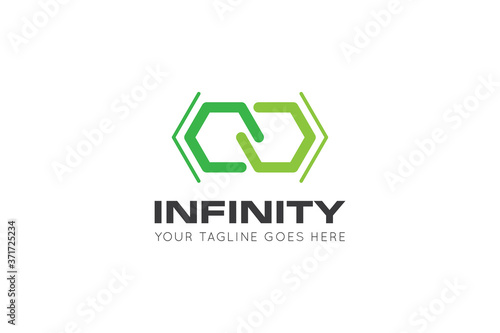 infinity logo, icon, symbol vector illustration design template