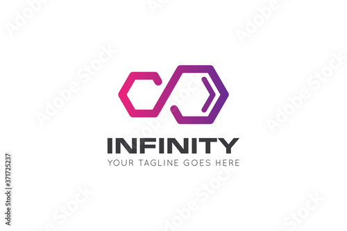 infinity logo, icon, symbol vector illustration design template
