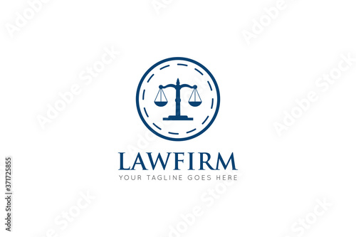 Law firm logo, icon, symbol vector illustration design template © squidone