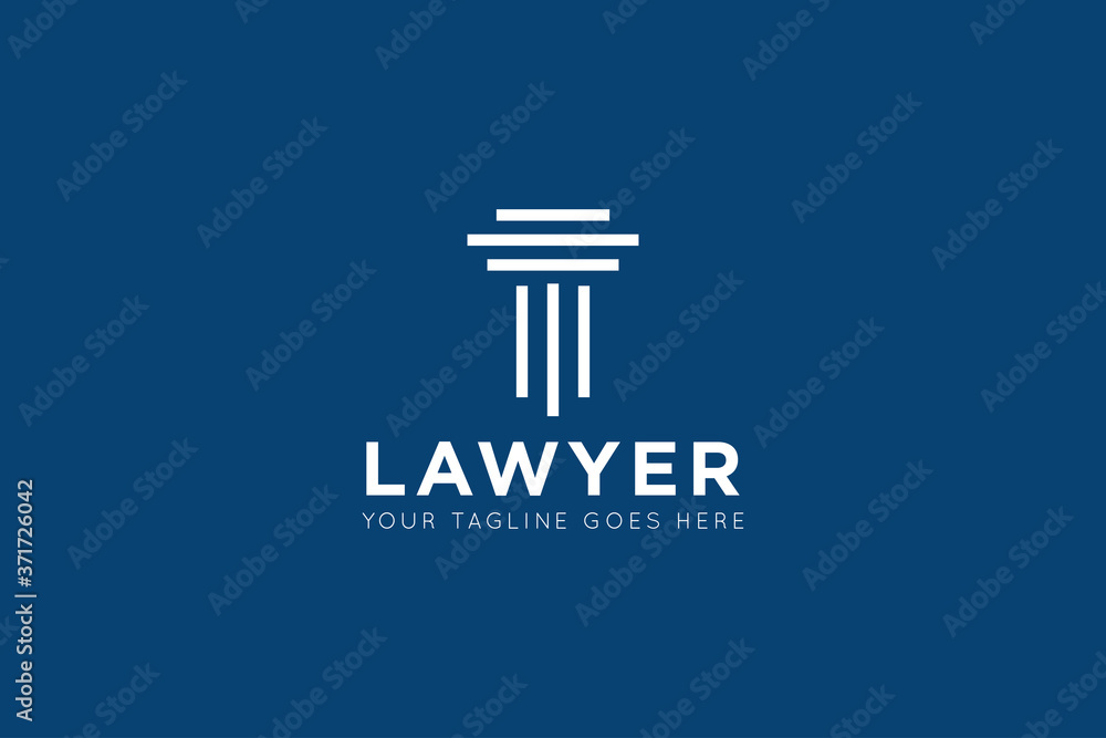 Law firm logo, icon, symbol vector illustration design template Law firm logo, icon, symbol vector illustration design template