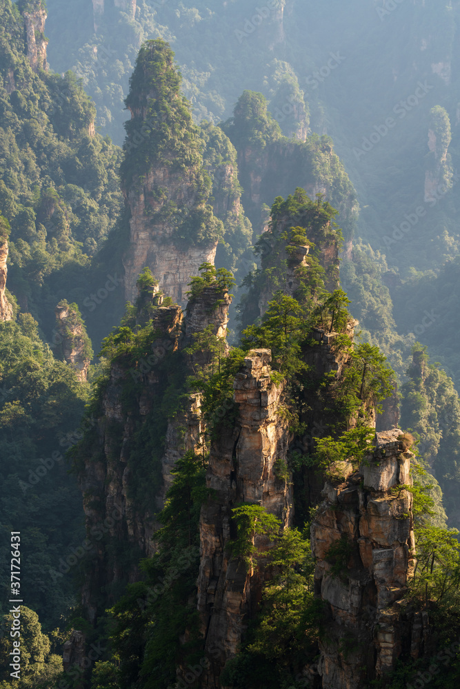 mountains in Zhangjiajie national park, China