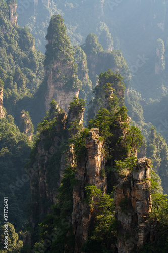 mountains in Zhangjiajie national park  China