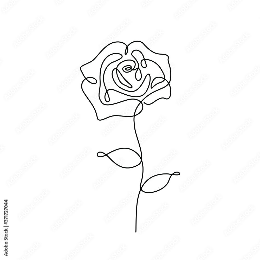 Rose line art by Icerosedrag0n on DeviantArt