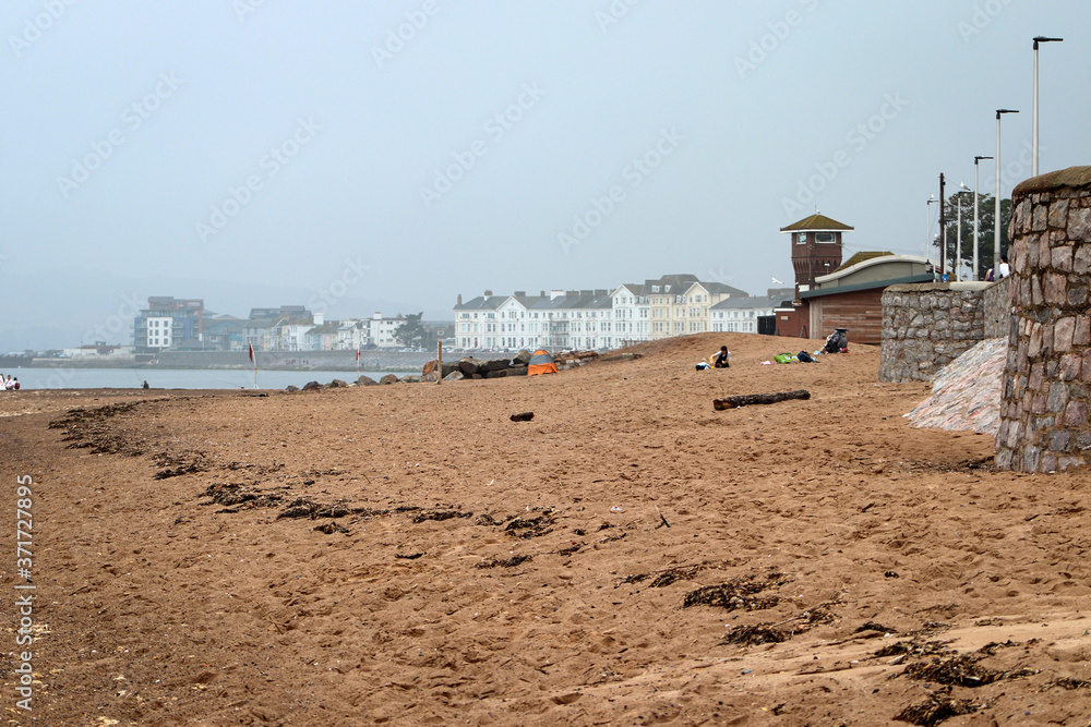 Obraz premium Exmouth beach in Devon, UK