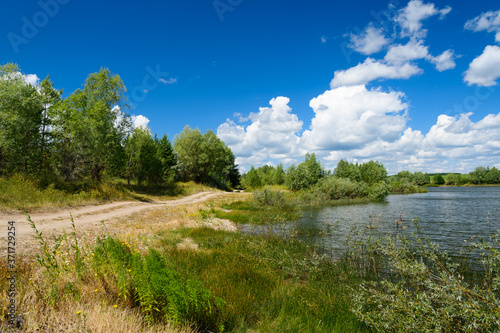 Landscape images of nature on a clear Sunny day near the village of Chekalino, Samara region