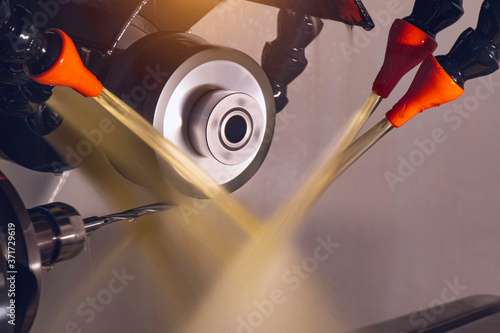 Photos production use grinding wheel make flute length,sharpening drill, endmill