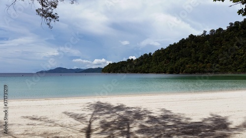 tropical beach in borneo