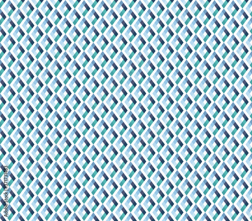 Blue rhombus pattern. Vector rhombus pattern. Geometric  vector pattern. 