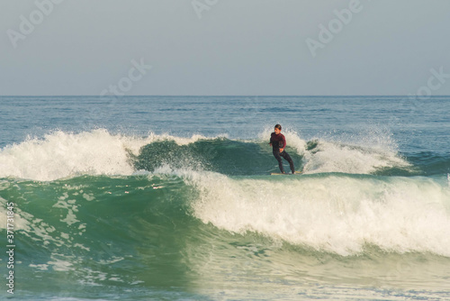 surfer in action in the waves
