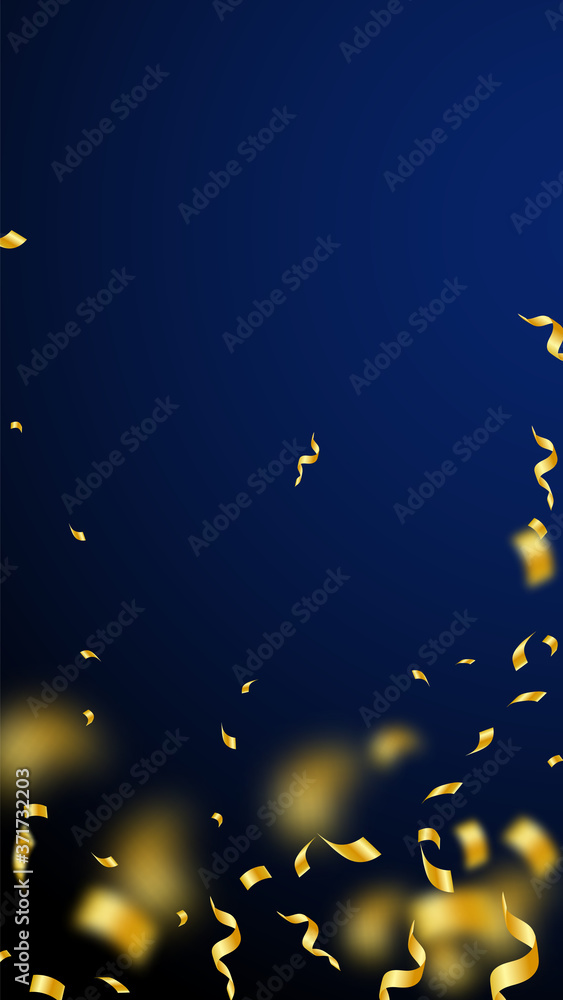 Streamers and confetti. Gold streamers tinsel and Streamers and confetti. Gold streamers tinsel and