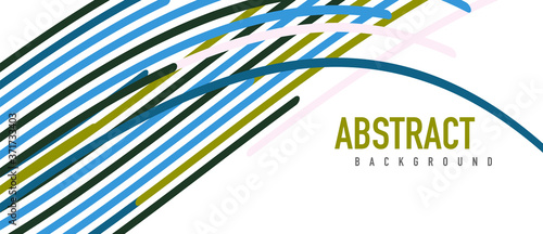Аbstract moving colorful lines vector backgrounds for cover, placard, poster, banner or flyer