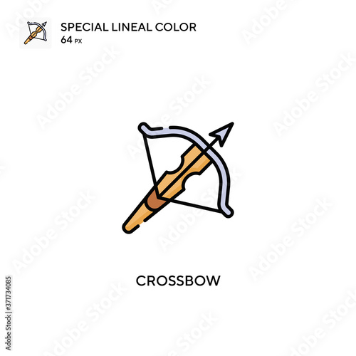 Vászonkép Crossbow Special lineal color vector icon
