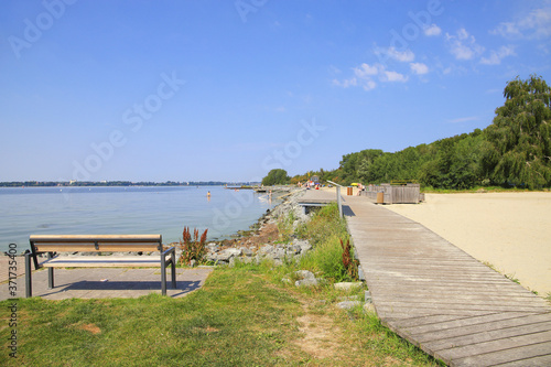 The beach of holiday destination  Altef  hr  at island R  gen  baltic Sea - Germany
