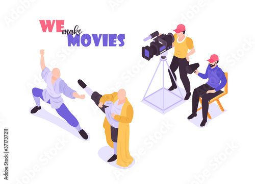 Isometric Movie Makers Background