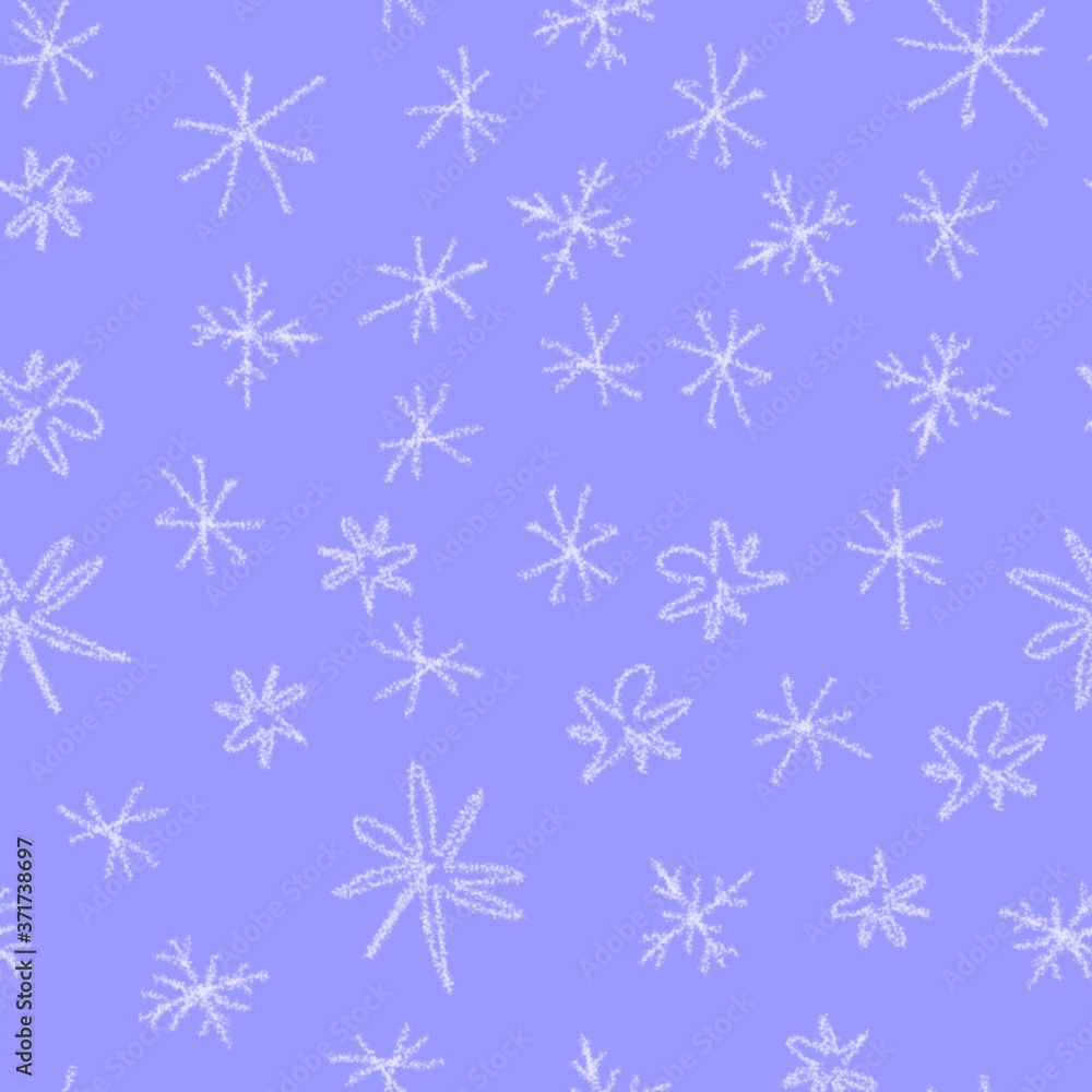 Hand Drawn white Snowflakes Christmas Seamless Pat Hand Drawn white Snowflakes Christmas Seamless Pat
