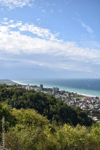 view of the sea from the top of the hill © Ксения Голубкова