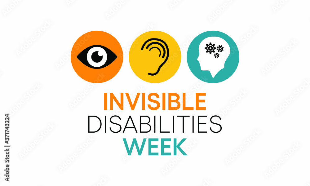 Vector illustration on the theme of Invisible Disabilities week observed each year during October. Vector illustration on the theme of Invisible Disabilities week observed each year during October.