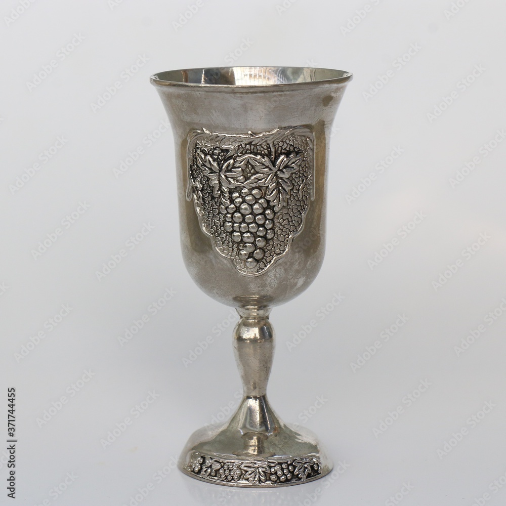 An old jewish copper cup