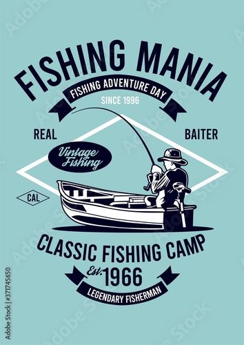 classic fishing camp with boat in the lake