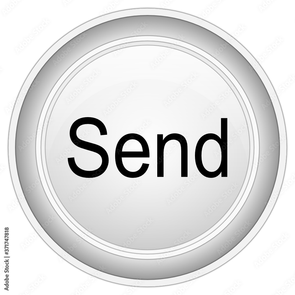 Send Button on white background - illustration Send Button on white background - illustration