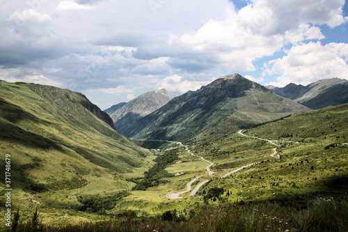 A view of the Pyrenees from the French side