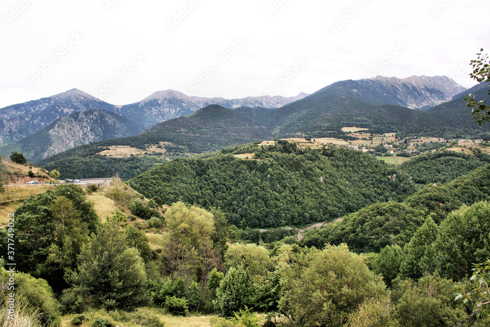 A view of the Pyrenees from the French side