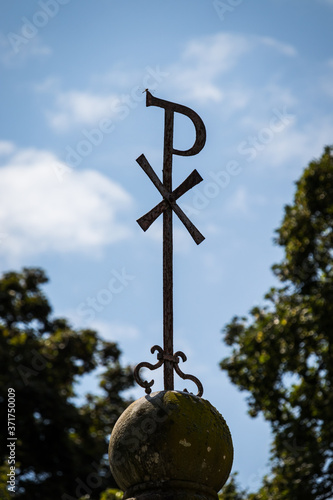 Canvas Print Christian pax symbol