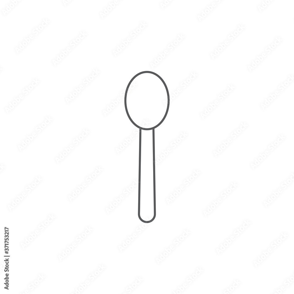 Spoon icon. Restaurant symbol modern, simple, vector, icon for website design, mobile app, ui. Vector Illustration Spoon icon. Restaurant symbol modern, simple, vector, icon for website design, mobile app, ui. Vector Illustration