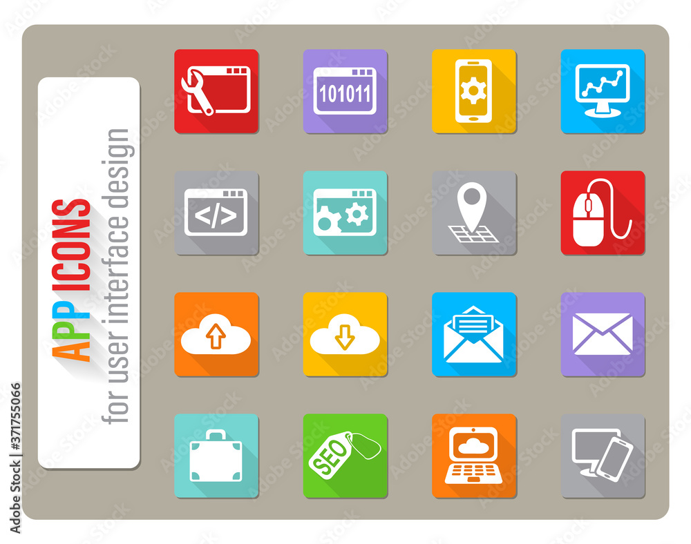 seo and development icon set seo and development icon set