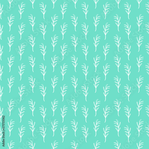 Illustration of a leaf pattern. Floral organic background. Hand-drawn sheet texture.