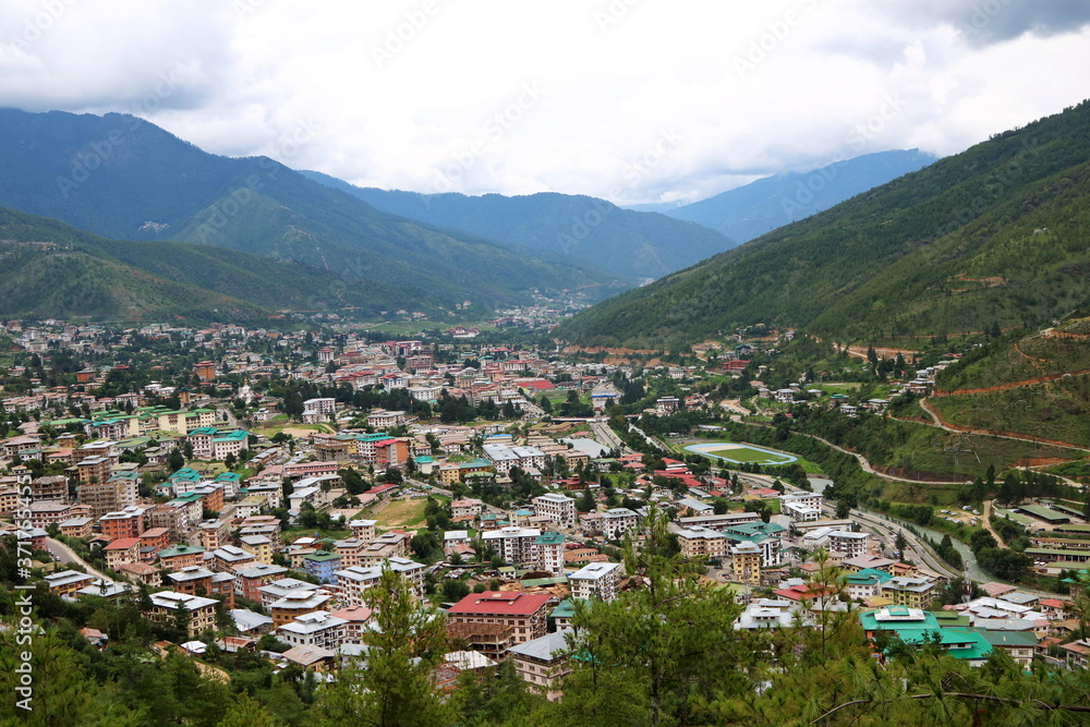 Aerial View of Thimphu