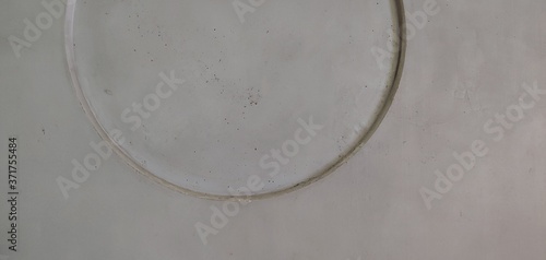 Graphic material, gray wall, background, large circular parts