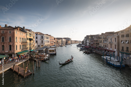 Venice is a city on an island in the Adriatic Sea, in the Venetian lagoon. A city with many canals and bridges with the main Grand Canal and the largest St. Mark's Square