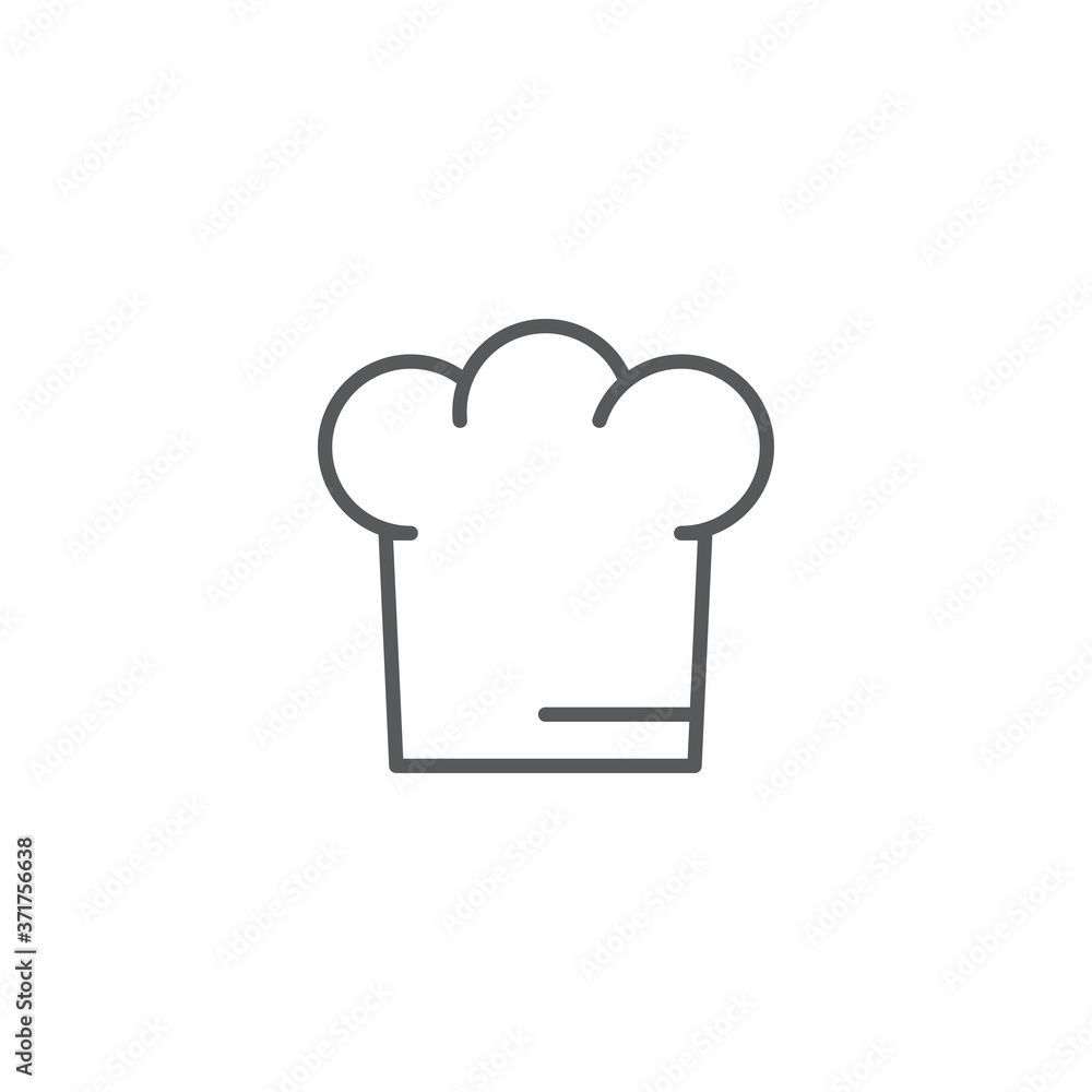 Chef hat icon. Cooking hat symbol modern, simple, vector, icon for website design, mobile app, ui. Vector Illustration Chef hat icon. Cooking hat symbol modern, simple, vector, icon for website design, mobile app, ui. Vector Illustration