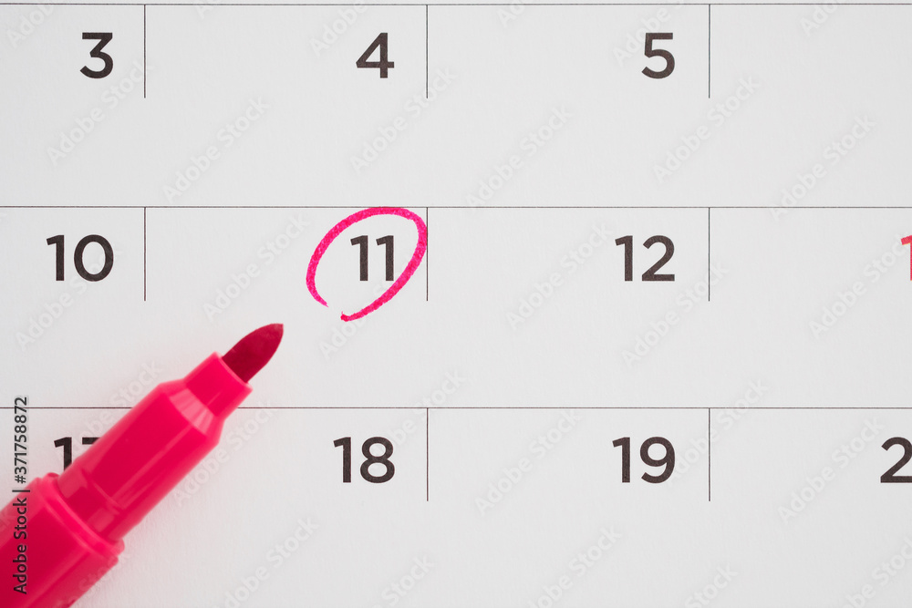 important appointment schedule write on white calendar page date close up important appointment schedule write on white calendar page date close up